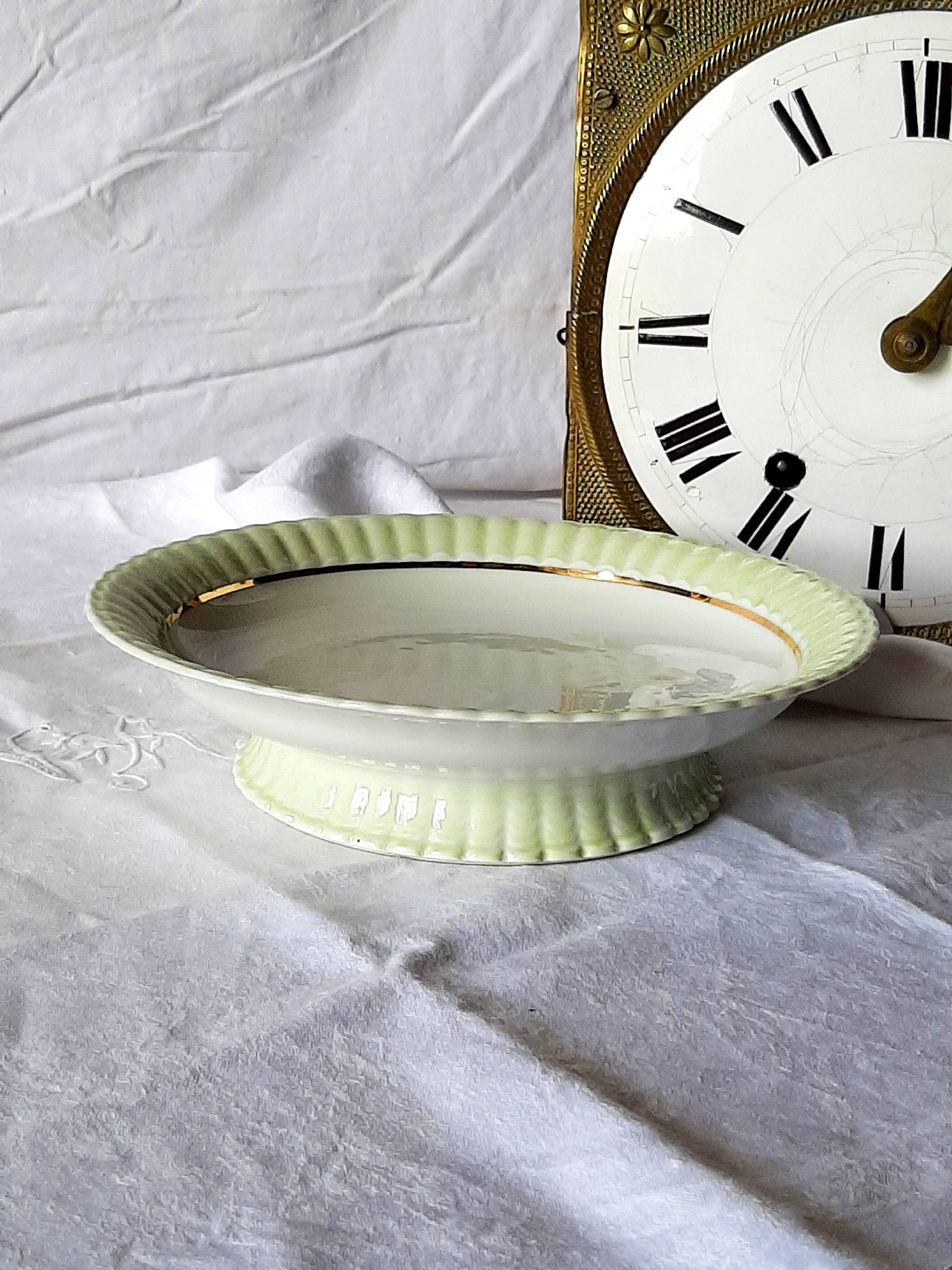 Bernardaud Limoges porcelain cake dish