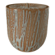 Large Japanese minguei covered pot in stoneware decorated with fine coulure, enamelled interior
