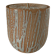 Large Japanese minguei covered pot in stoneware decorated with fine coulure, enamelled interior