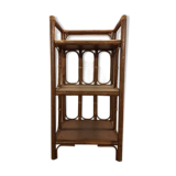Bamboo rattan shelf