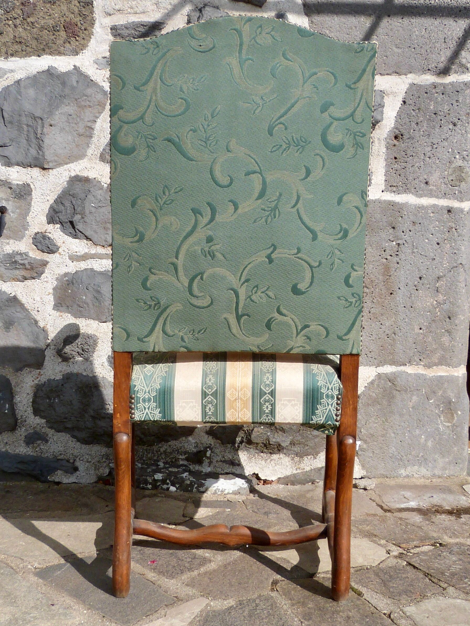 Fauteuil Os de mouton style Louis XIV
