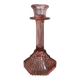 Art Deco pink glass candlestick