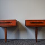 Paire de tables de chevet G Plan Fresco en teck