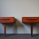 Paire de tables de chevet G Plan Fresco en teck