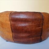 Pouf leather morocco