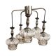 Mid-century modern cascade chandelier veb narva leuchten, germany, 1970s.