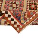 Turkish Handwoven Vintage Herki Kilim 111 cm x 350 cm