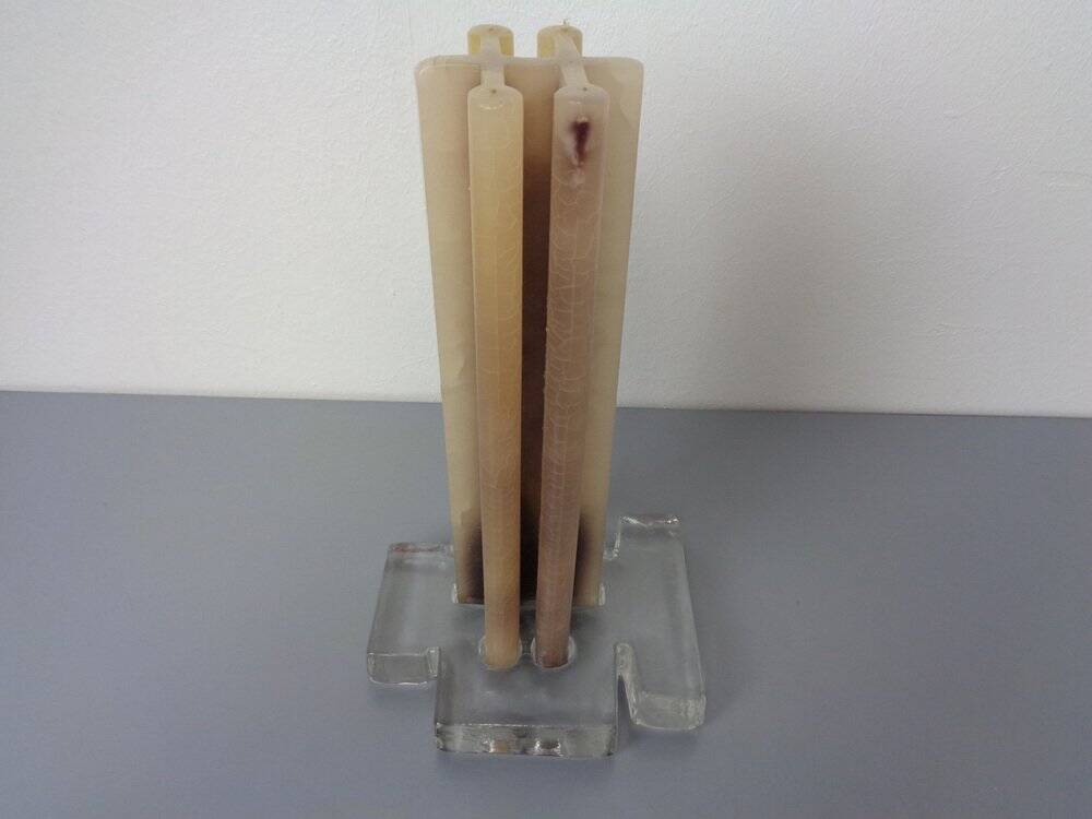 Scandinavian Glass Candleholder, 1960s
