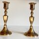 Pair of Scandinavian candle holders by scandia malm, Sweden