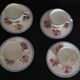Epiag porcelain coffee cups Czechoslovakia floral decor
