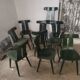Lot de 10 chaises bistrot en bois