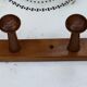 Portemanteau mural en bois vintage