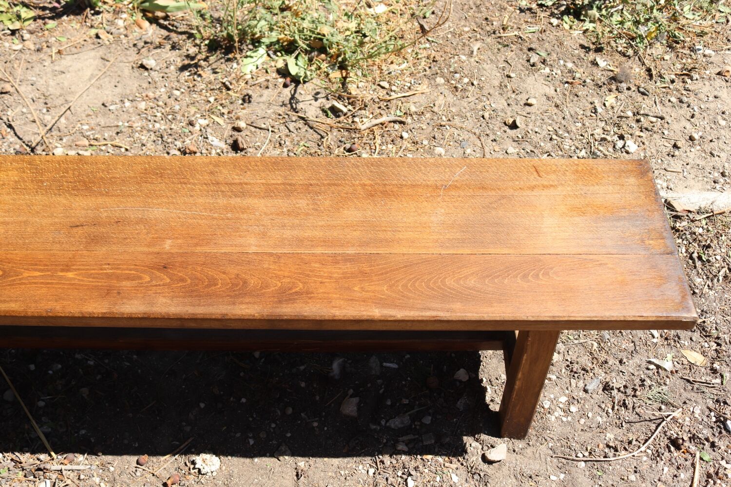 Old oak farmhouse bench