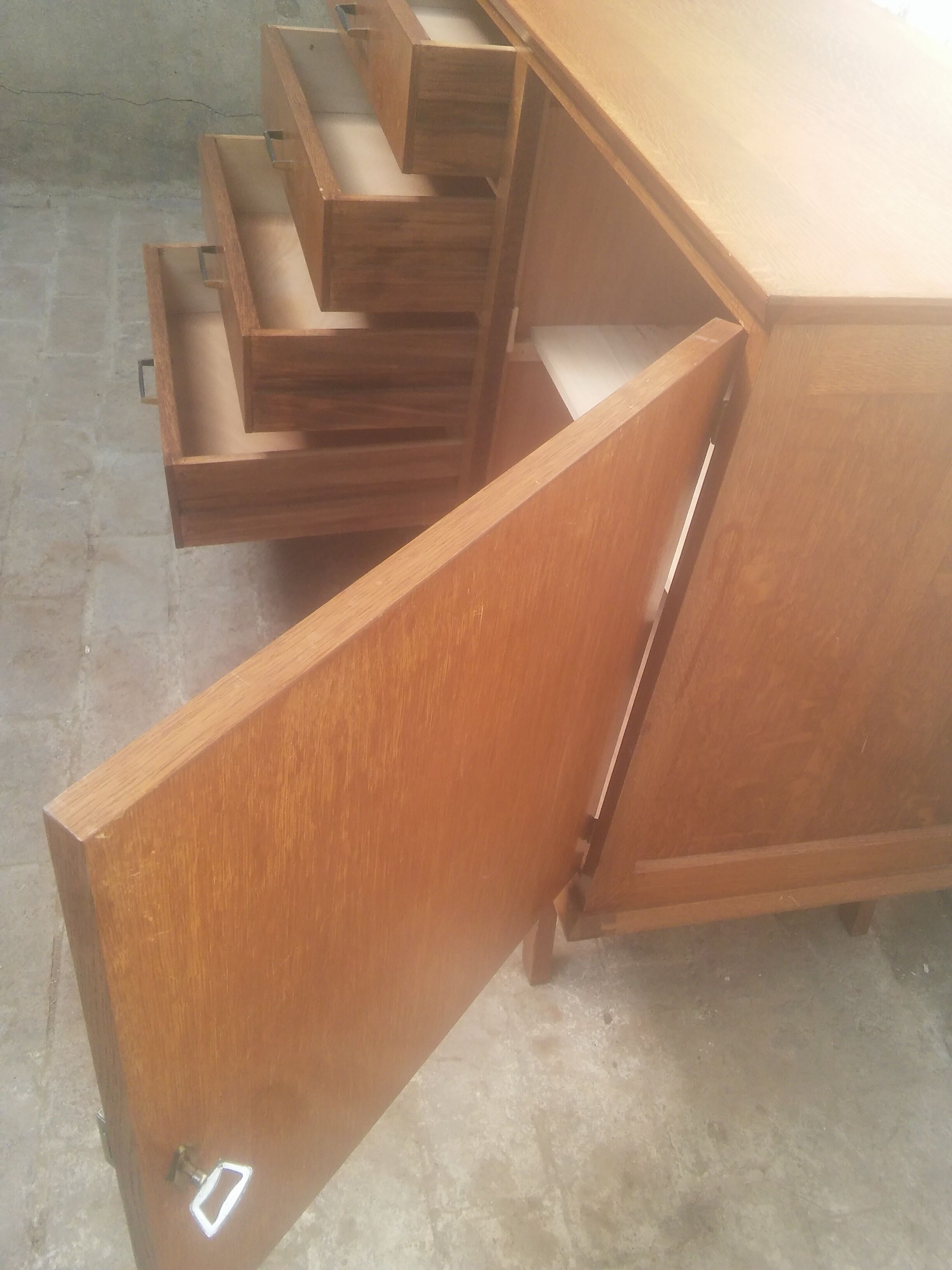 Scandinavian dresser with compass feet