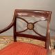 Maurice Hirch, Pair Of Stamped Mahogany Armchairs, 20th Century