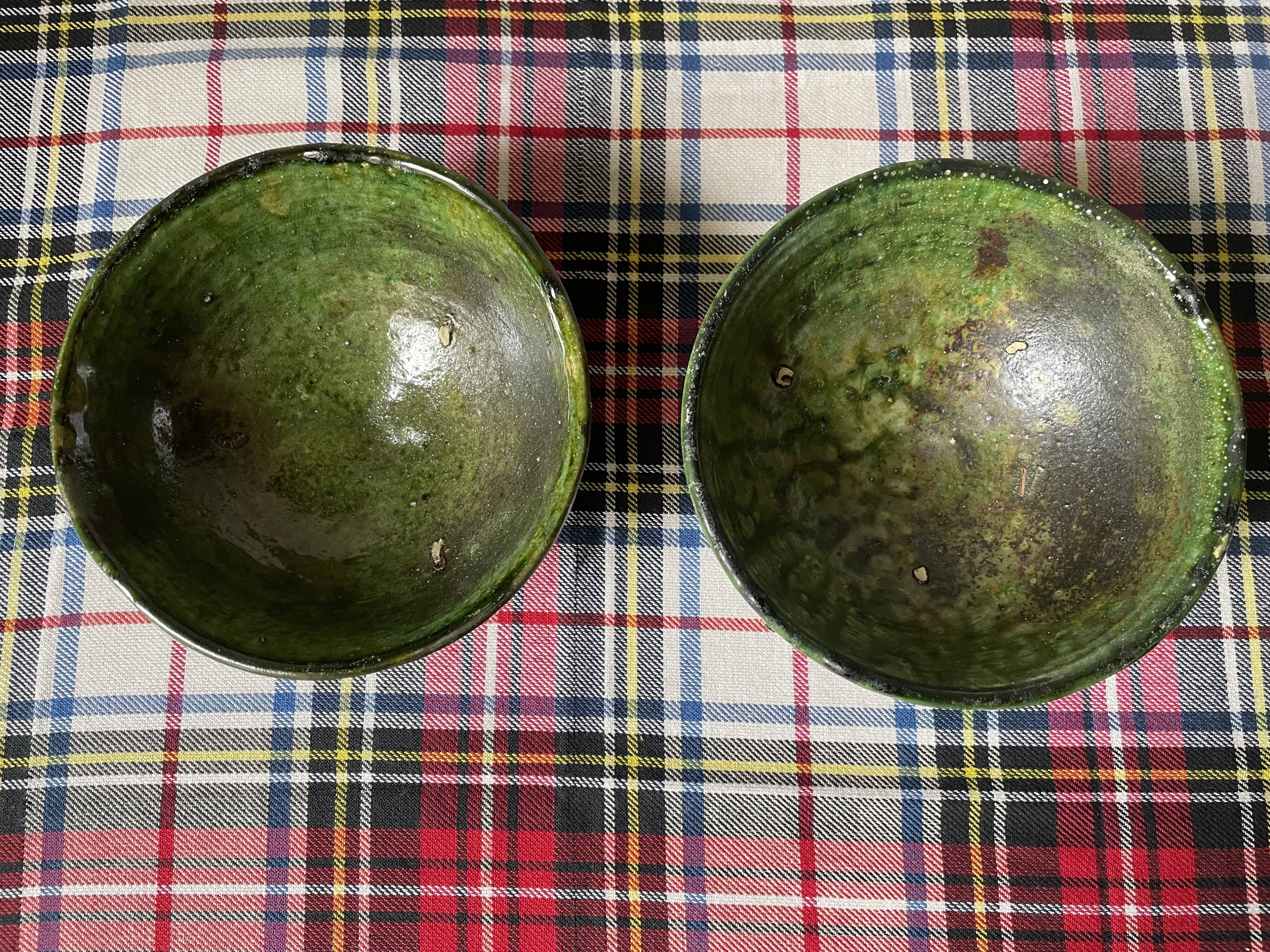 Emerald green Tamegroute bowls D14.5