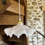 Suspension opaline vintage