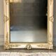 Large patinated wooden wall mirror Restoration 19th century