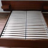 Scandinavian style bed in 140 with two integrated nightstands