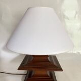 English lamp, fabric cable, cotton lampshade