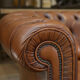 Chesterfield sofa 3 seater Vintage brown leather