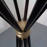 Italian copper and steel tubular coat rack, 1950s