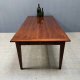 Large antique style oak extendable dining table