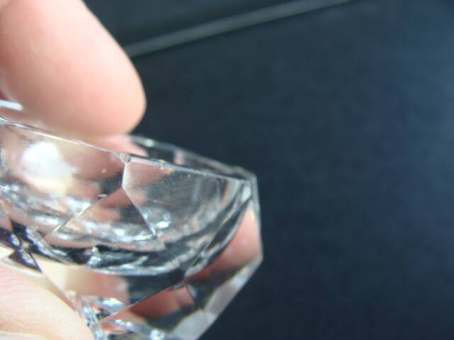 oval crystal salt cellars