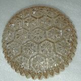 Moulded glass wall sconce