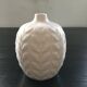 Vase blanc décor épis