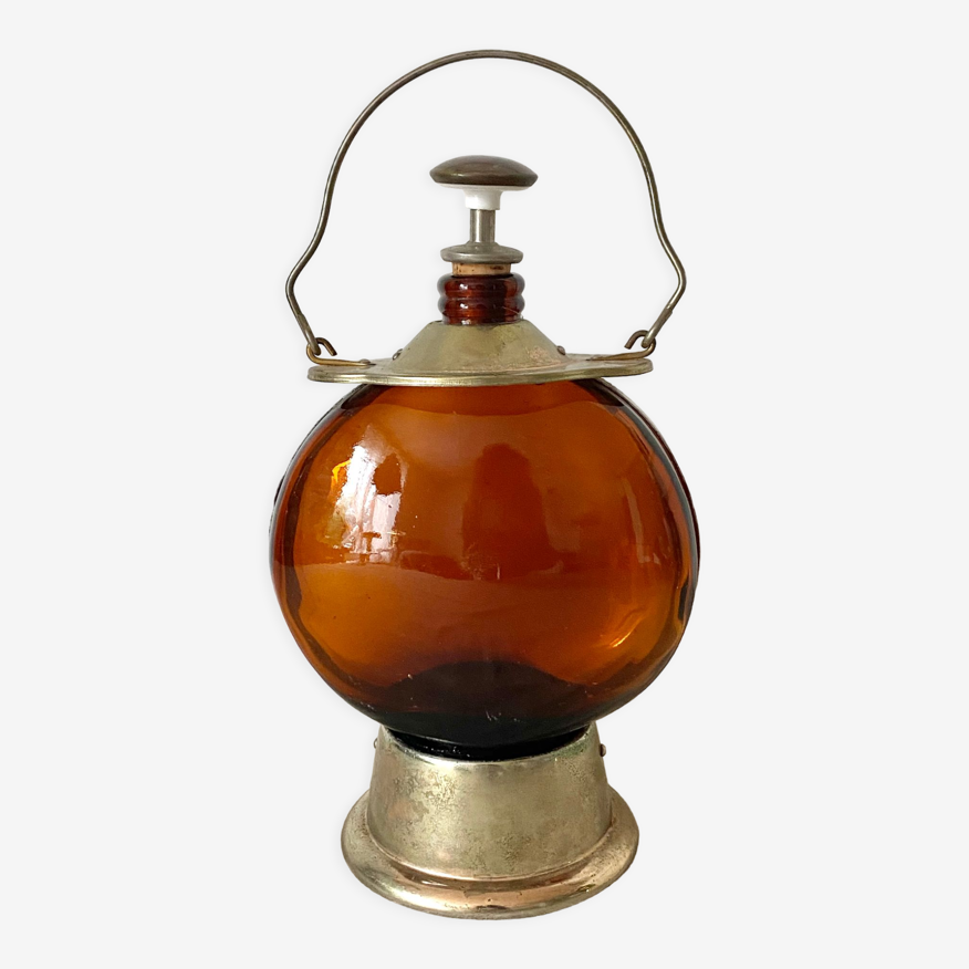 Carafe vintage en verre ambré musicale | Selency