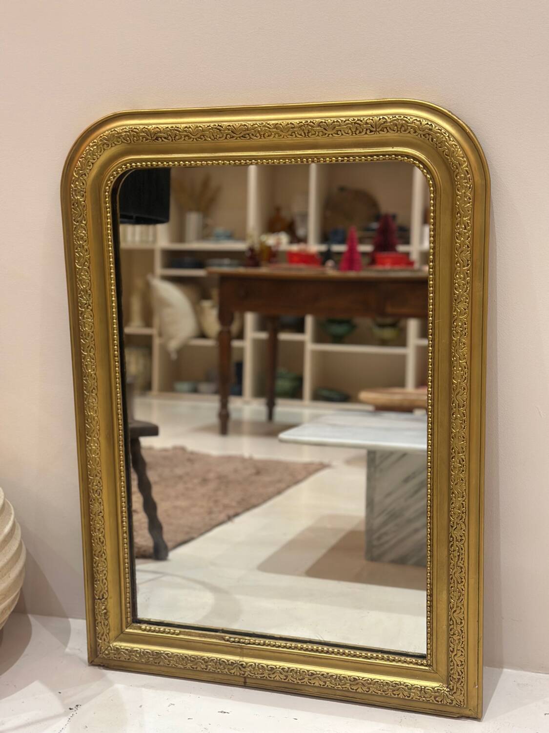 Old louis philippe gold mirror - 87 x 62 cm