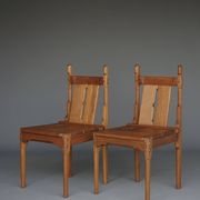 Chaises latérales néerlandaises rares par Alexander Kropholler, années 1930