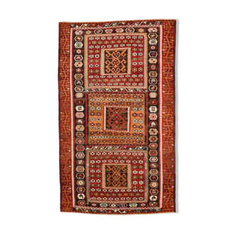 Primitive turkish kilim rug 311x187cm