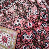 Tapis Vintage Hamadan Fait Main en Laine – Années 1970 – 73 x 113 cm – Rug