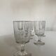 Set de 6 verres de campagne 19e rouleau à pied