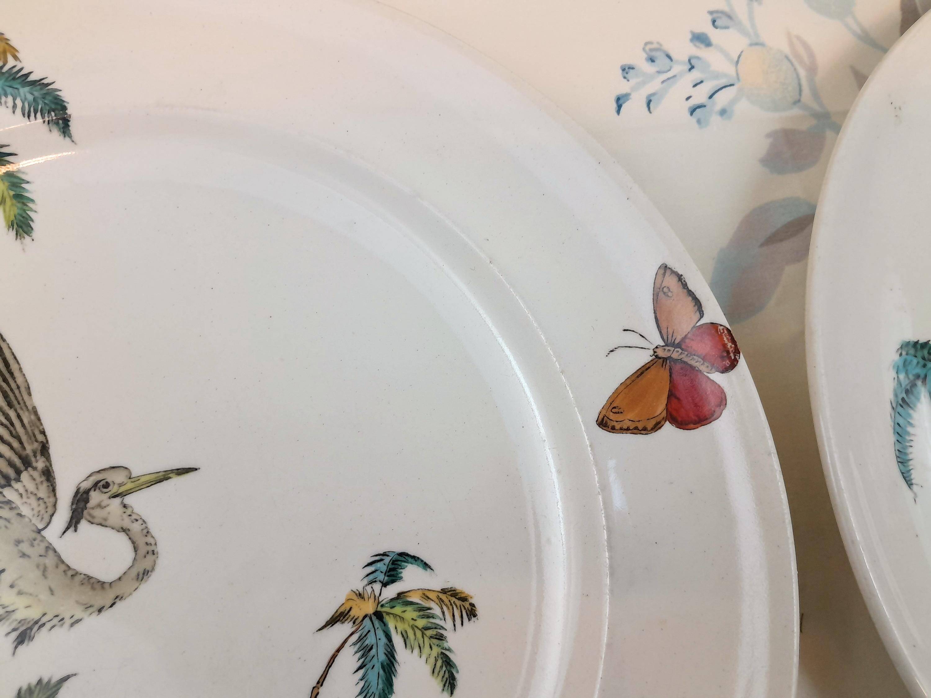 6 Palms Plate Egret Copeland