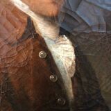 French 18th Century Oval Pastel Portrait of a Man in Original Frame