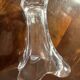 Small corolla vase in crystal from Vannes art-deco period - h 18.5 cm