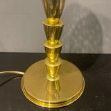 Murano Glass and Brass Table Lamps, 1980s, Set of 2
