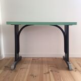 Bistro table in green formica