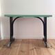 Table bistrot en formica vert