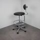 Adjustable chrome office chair on wheels, Czechoslovakia, 1980s