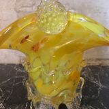 Murano glass basket vase