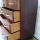 Art Deco curved chest of drawers