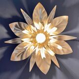 Vintage wall lamp golden leaves