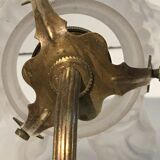 Brass Art Deco tulip sconce
