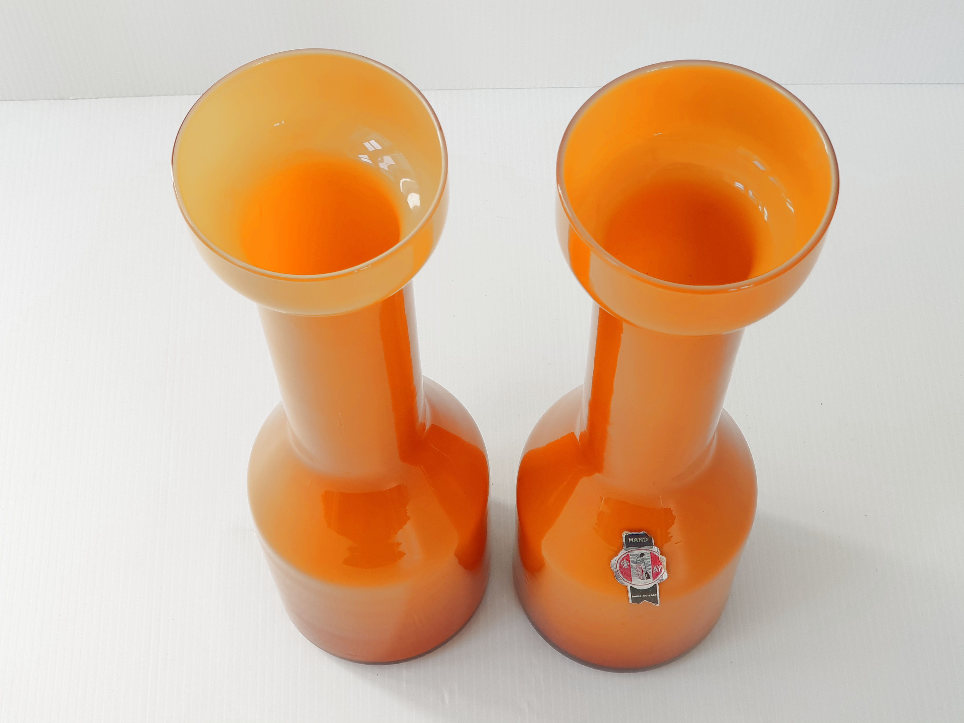 Pair of vintage AV Mazzega vases 1960
