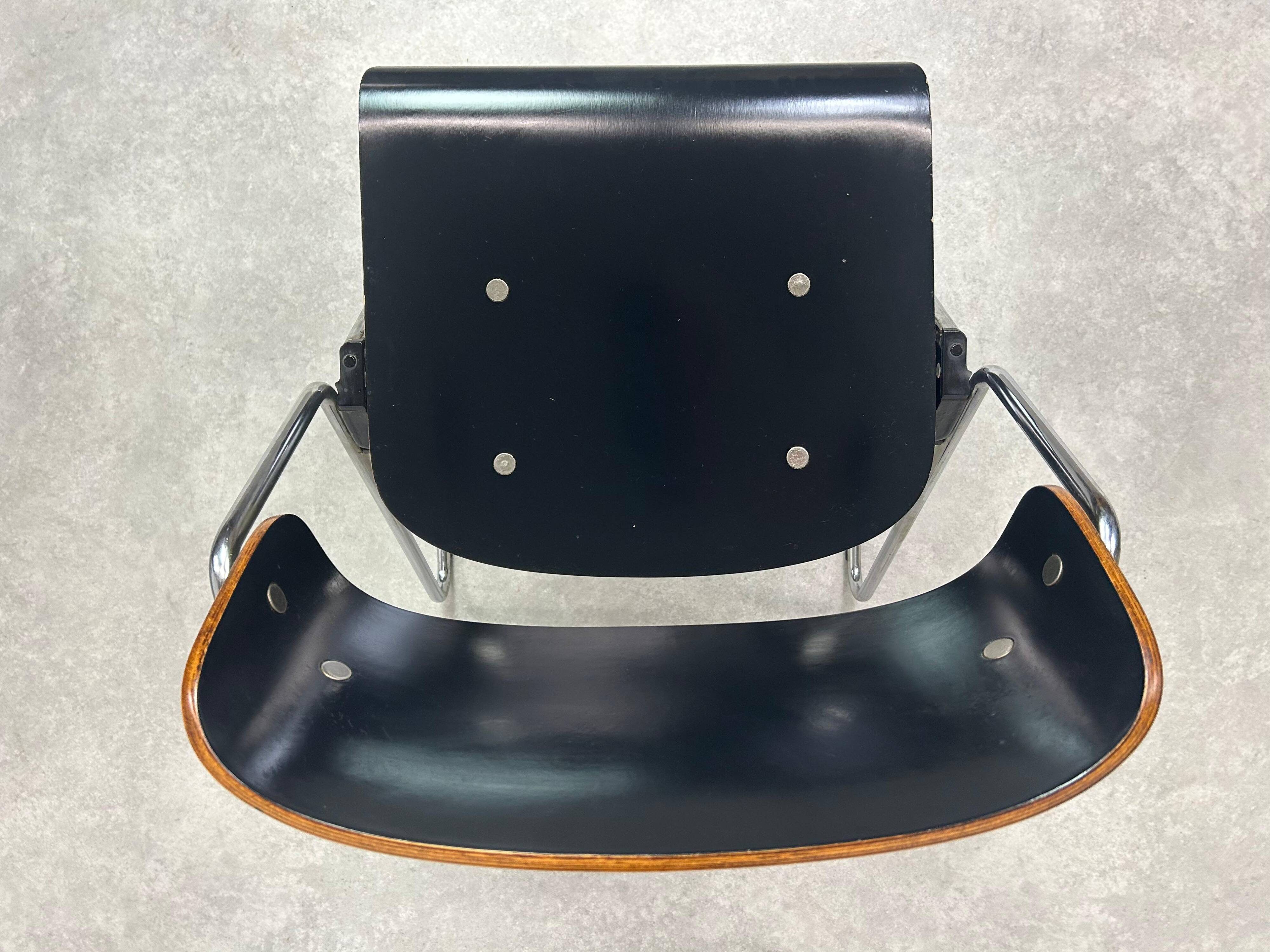 Mid-century modern dining chairs no. 614/3 by Klaus Franck for Wilkhahn