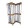 Old restyled metal screen, 3 shutters, 170 cm